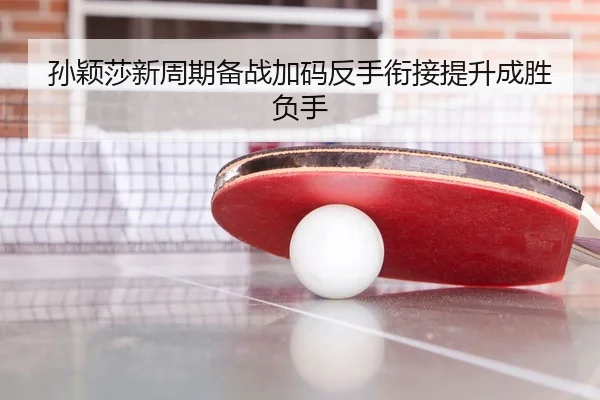孙颖莎新周期备战加码反手衔接提升成胜负手